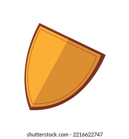 Isolated medieval shield sketch icon Vector