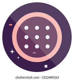 Isolated medieval shield weapon icon Vector