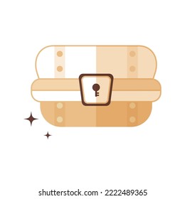 Isolated medieval silk bag icon Vector