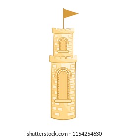 Isolated medieval tower building