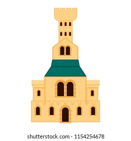 Isolated medieval tower building