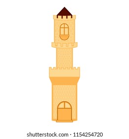 Isolated medieval tower building