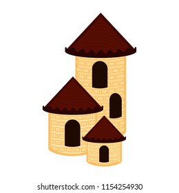 Isolated medieval tower building