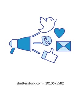 Isolated megaphone design