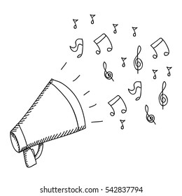 Isolated megaphone design