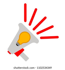 Isolated megaphone icon