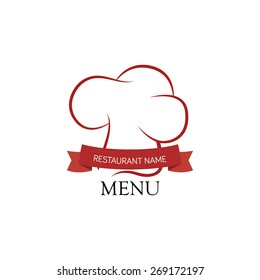 Isolated menu icon and text on a white background. Vector illustration