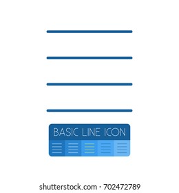 Isolated Menu Outline. List Vector Element Can Be Used For Menu, List, Tasks Design Concept.