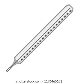 Isolated mercury thermometer icon. Vector illustration design
