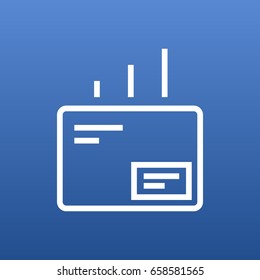 Isolated Message Outline Symbol On Clean Background. Vector Mail Element In Trendy Style.