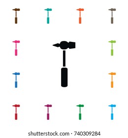 Isolated Metal Icon. Hammer Vector Element Can Be Used For Hammer, Metal, Handle Design Concept.