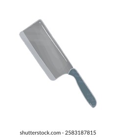 Isolated metallic kitchen tool, knife equipment