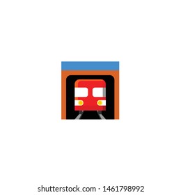 Isolated Metro Emoji, emoticon, vector flat icon