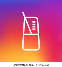 Isolated Metronome Outline Symbol On Clean Background. Vector Pace  Element In Trendy Style.