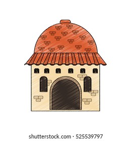 Isolated mexican building design