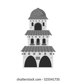 Isolated mexican building design