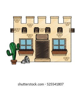 Isolated mexican building design