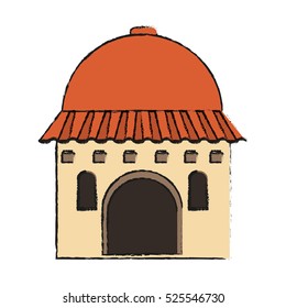 Isolated mexican building design