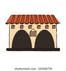 Isolated mexican building design