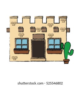 Isolated mexican building design