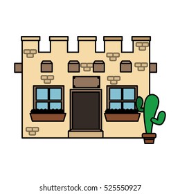 Isolated mexican building design