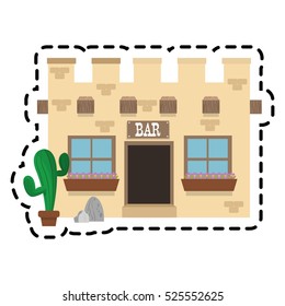 Isolated mexican building design