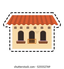 Isolated mexican building design