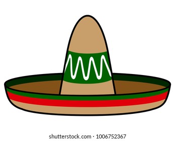 Isolated mexican hat image vector illustration design