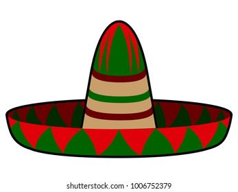 Isolated mexican hat image vector illustration design