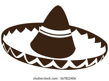 Isolated mexican hat on a white background, Vector illustration