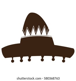 Isolated mexican hat on a white background, Vector illustration
