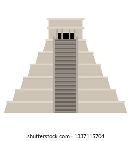 Isolated mexican pyramid image. Vector illustration design