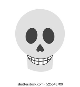 Isolated mexican skull design