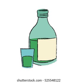 Isolated mexican tequila design