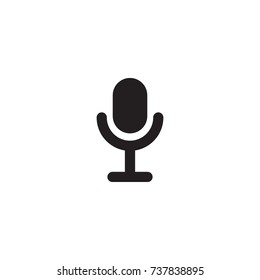 Isolated Microphone Icon Symbol On Clean Background. Vector Karaoke Element In Trendy Style.