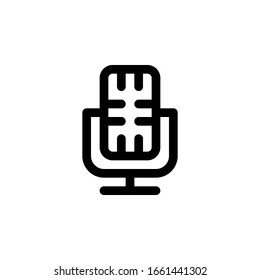 isolated microphone icon vector for any purposes