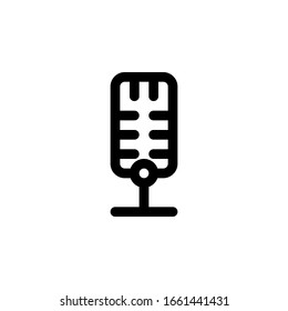 isolated microphone icon vector for any purposes