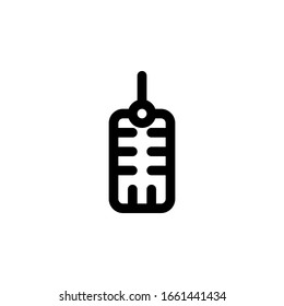 Vektorillustration für einzelne Mikrofon-Ikone
