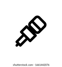 isolated microphone icon vector for any purposes