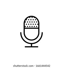 isolated microphone icon vector for any purposes