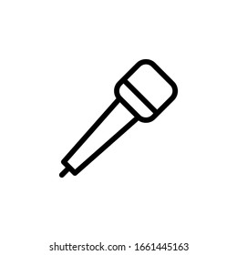 vector de icono de micrófono aislado para cualquier propósito