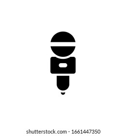 isolated microphone icon vector for any purposes