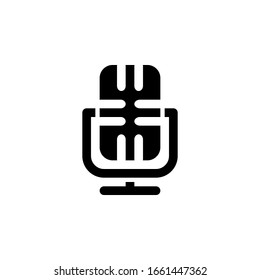 vector de icono de micrófono aislado para cualquier propósito