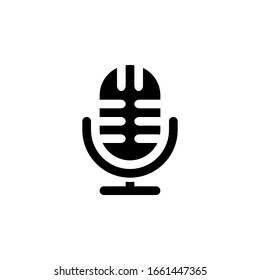 isolated microphone icon vector for any purposes