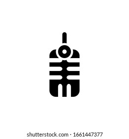 isolated microphone icon vector for any purposes