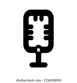 isolated microphone icon vector for any purposes
