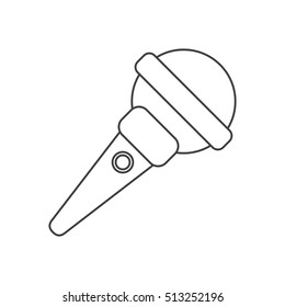 Isolated microphone of music concept