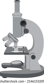 Isolated microscope cartoon design illustration