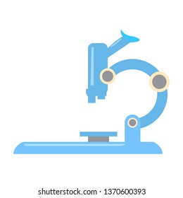 Isolated microscope image. Laboratory instruments. Vector illustration design