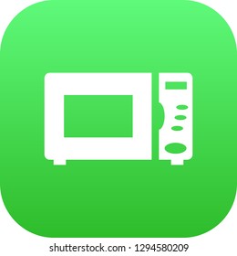 Isolated microwave icon symbol on clean background. Vector oven element in trendy style.
